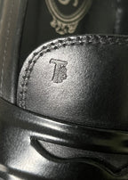 Mocassins Tod’s en cuir noir mat, taille 38,5