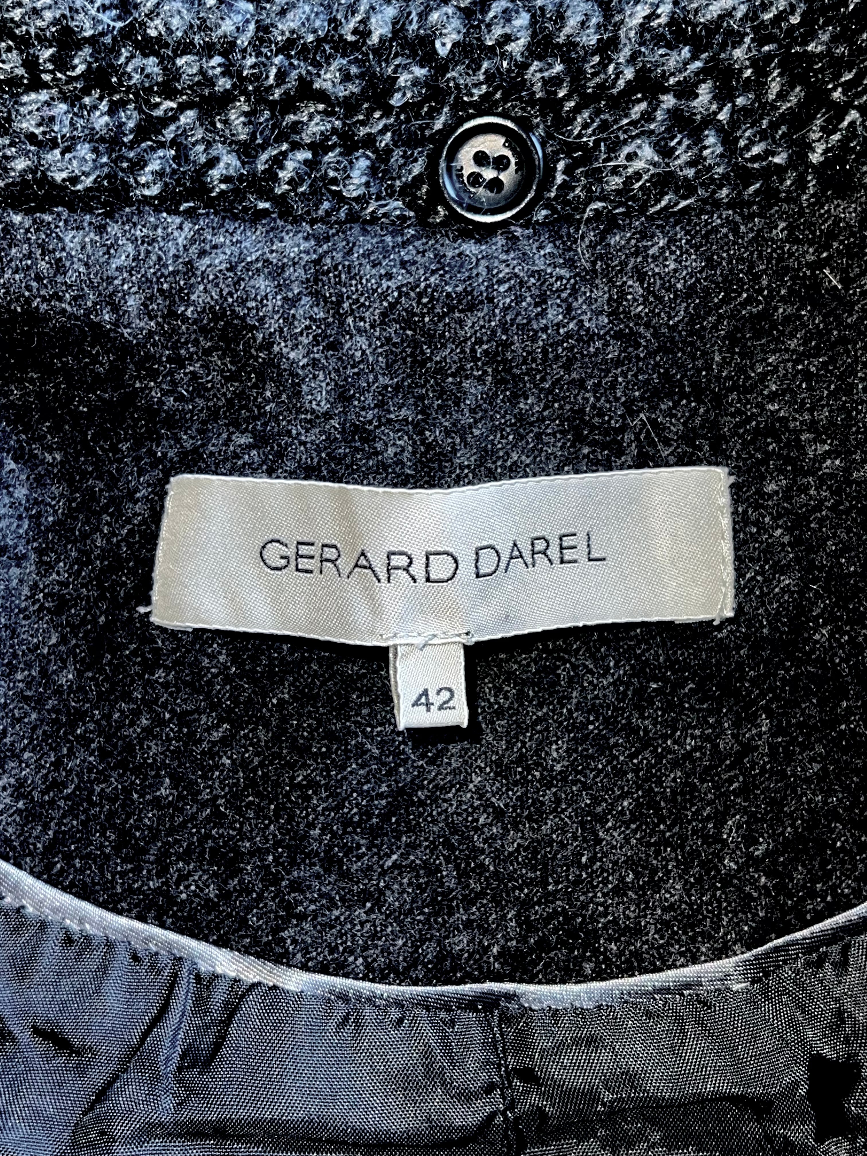 Veste Gérard Darel en tweed anthracite 34