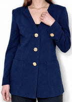 Veste Yves Saint Laurent bleu marine, taille 40