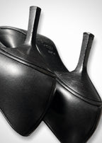 Escarpins noirs en cuir à bout pointu Gucci, taille 38,5