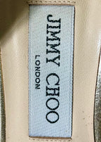 Sandales cuir doré Jimmy Choo, taille 37,5