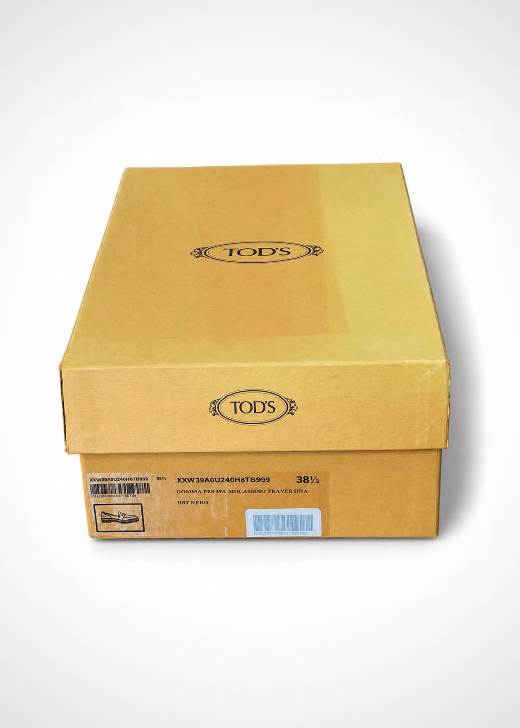 Mocassins Tod’s en cuir noir mat, taille 38,5