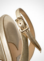 Sandales cuir doré Jimmy Choo, taille 37,5