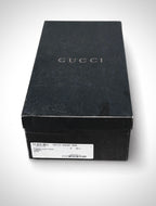 Escarpins noirs en cuir à bout pointu Gucci, taille 38,5