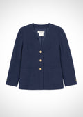Veste Yves Saint Laurent bleu marine, taille 40