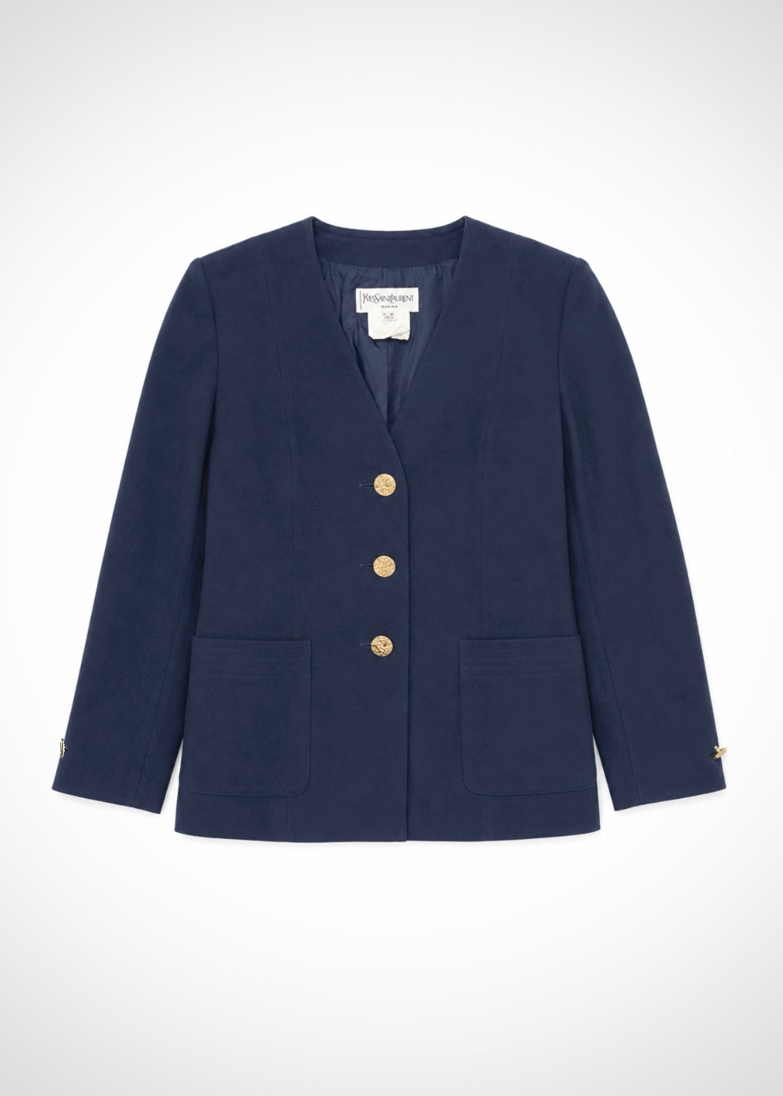 Veste Yves Saint Laurent bleu marine, taille 40